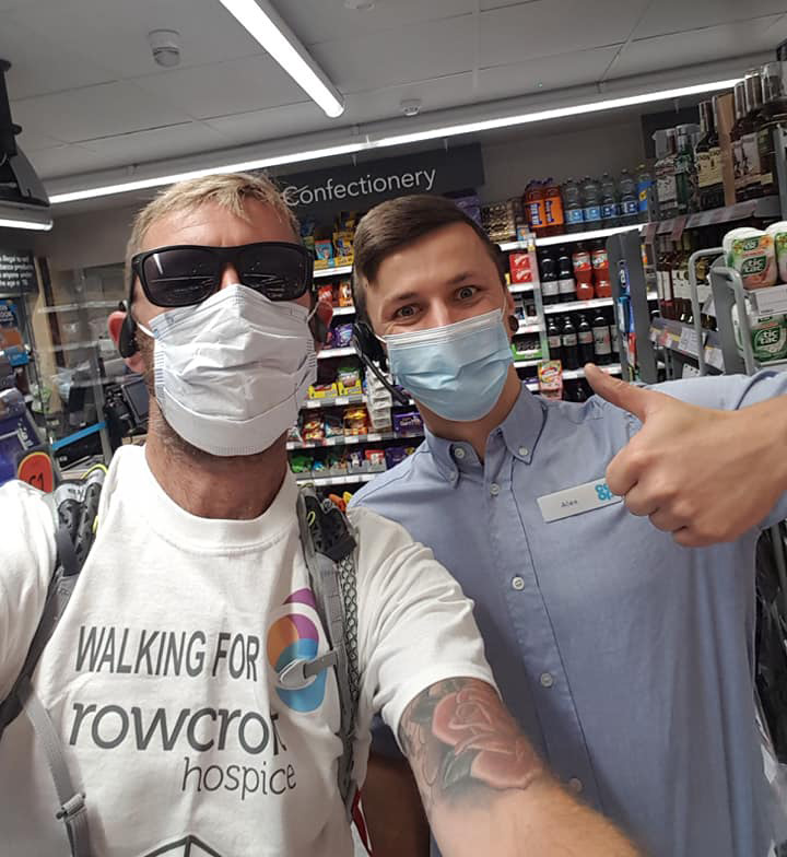 Whitchurch Co-op helps charity walker…