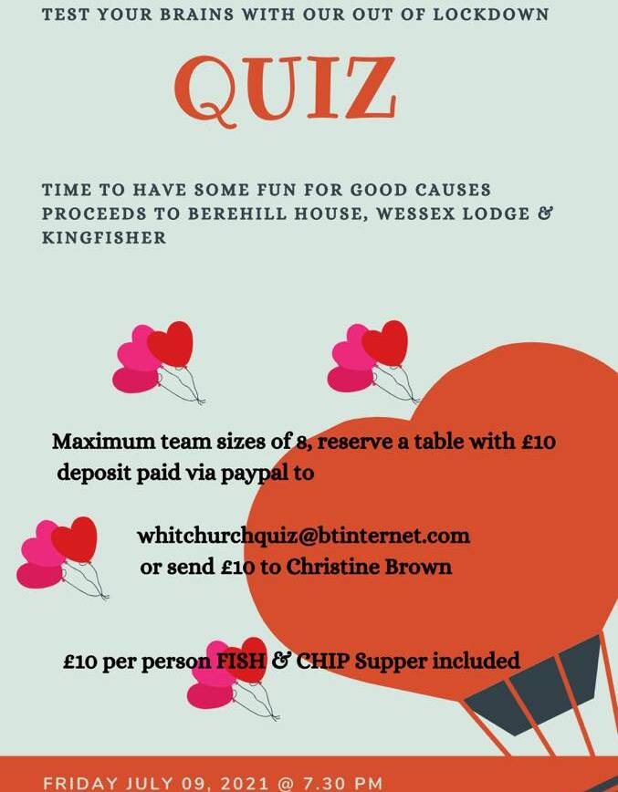 Charity Quiz and Fish & Chip Supper