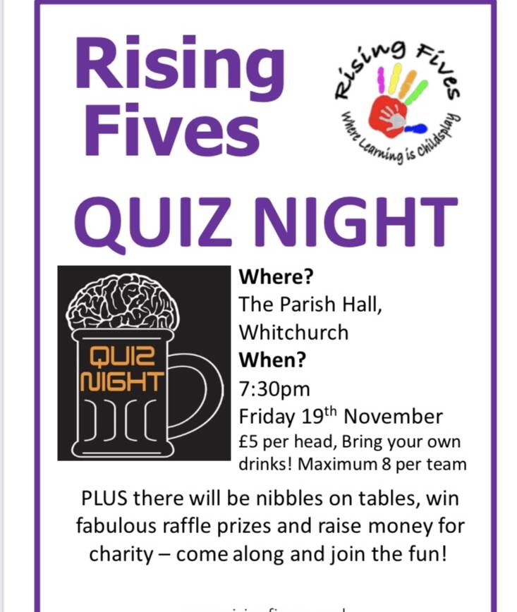Rising Fives Charity Quiz Night
