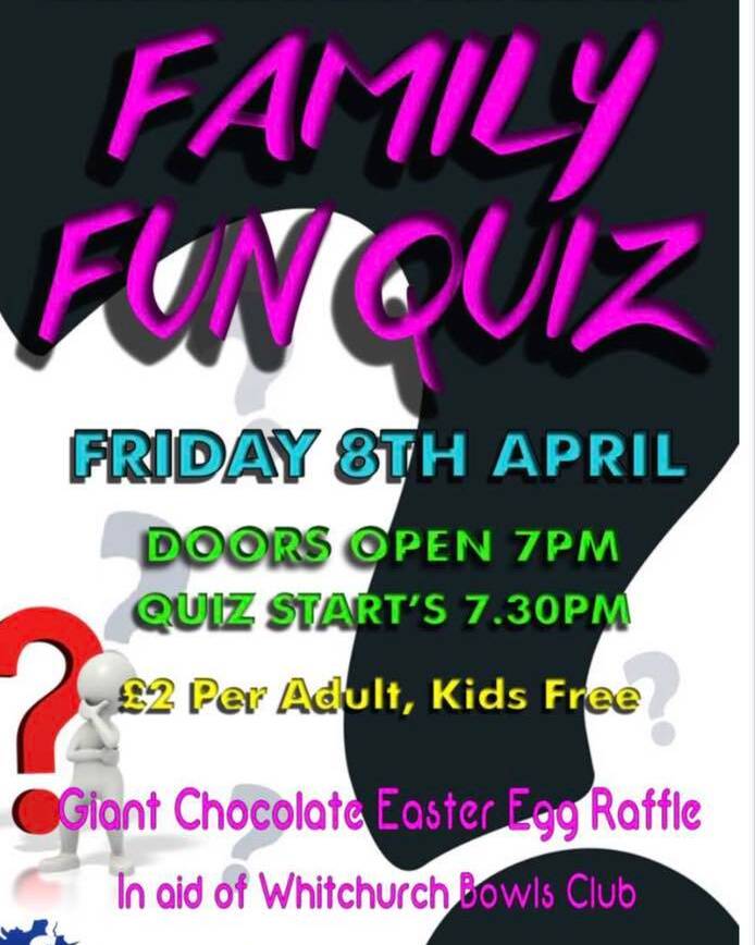 Family Fun Quiz Night at Whitchurch Sports & Social Club