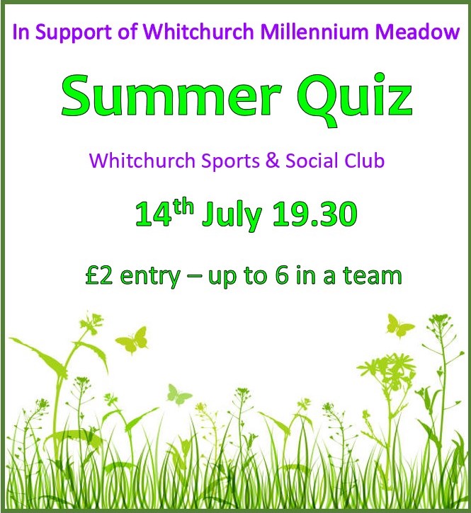 Summer Quiz in Support of Whitchurch Millennium Meadow