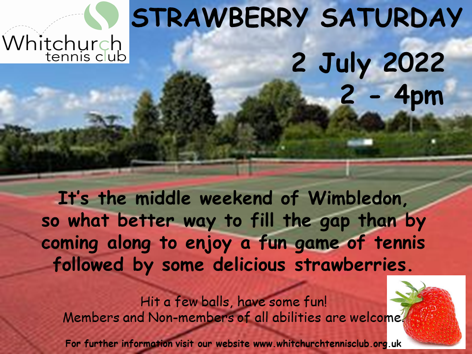 Strawberry Saturday at Whitchurch Tennis Club