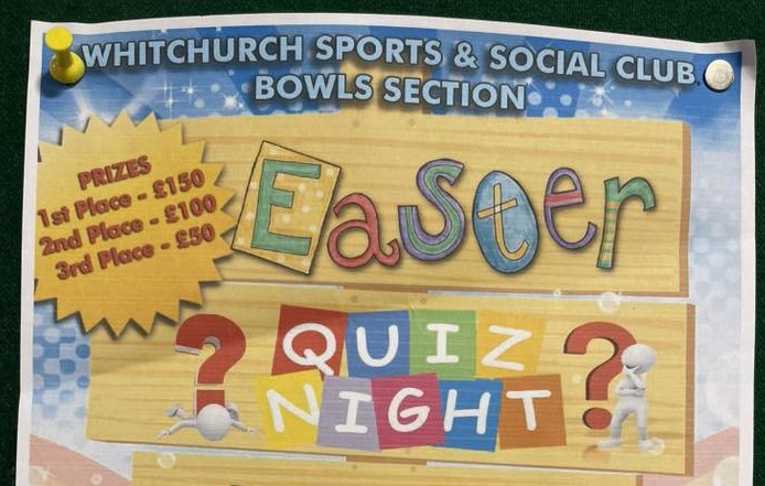Outdoor Bowls Big Easter Quiz at the Sports & Social Club