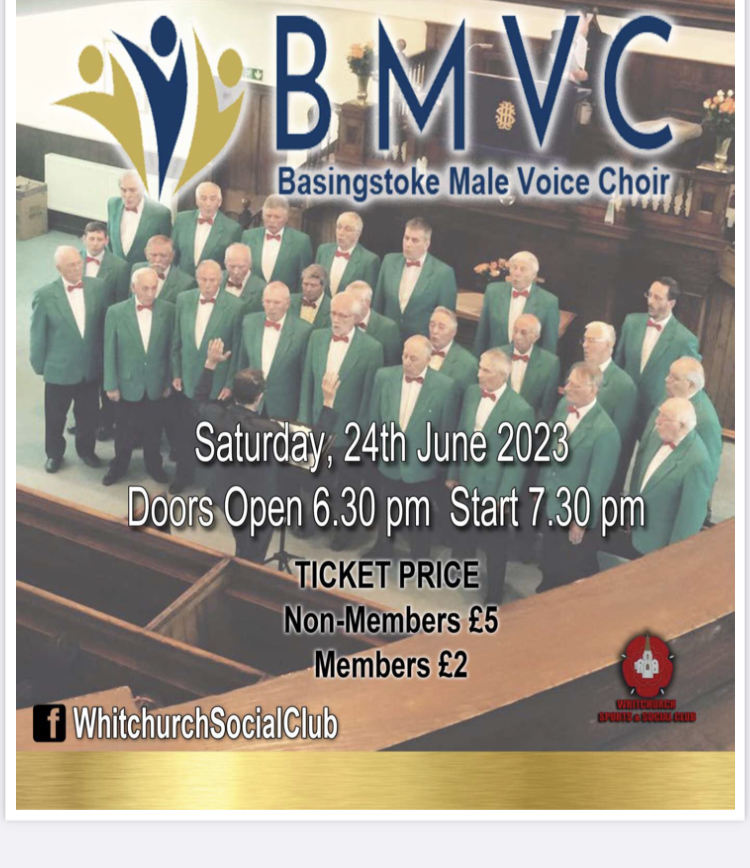 Basingstoke Male Voice Choir at the Sports & Social Club