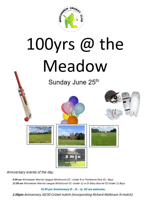 Celebrating 100 Years of Cricket at Parsonage Meadow