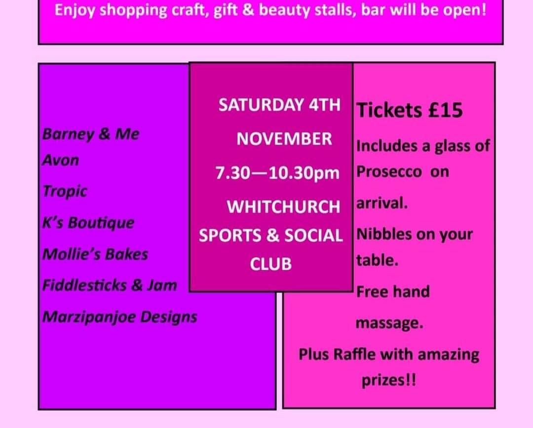 Girls Night In at Whitchurch Sports & Social Club