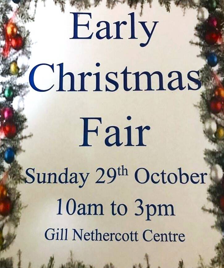 Early Xmas Fair at the Gill Nethercott Centre