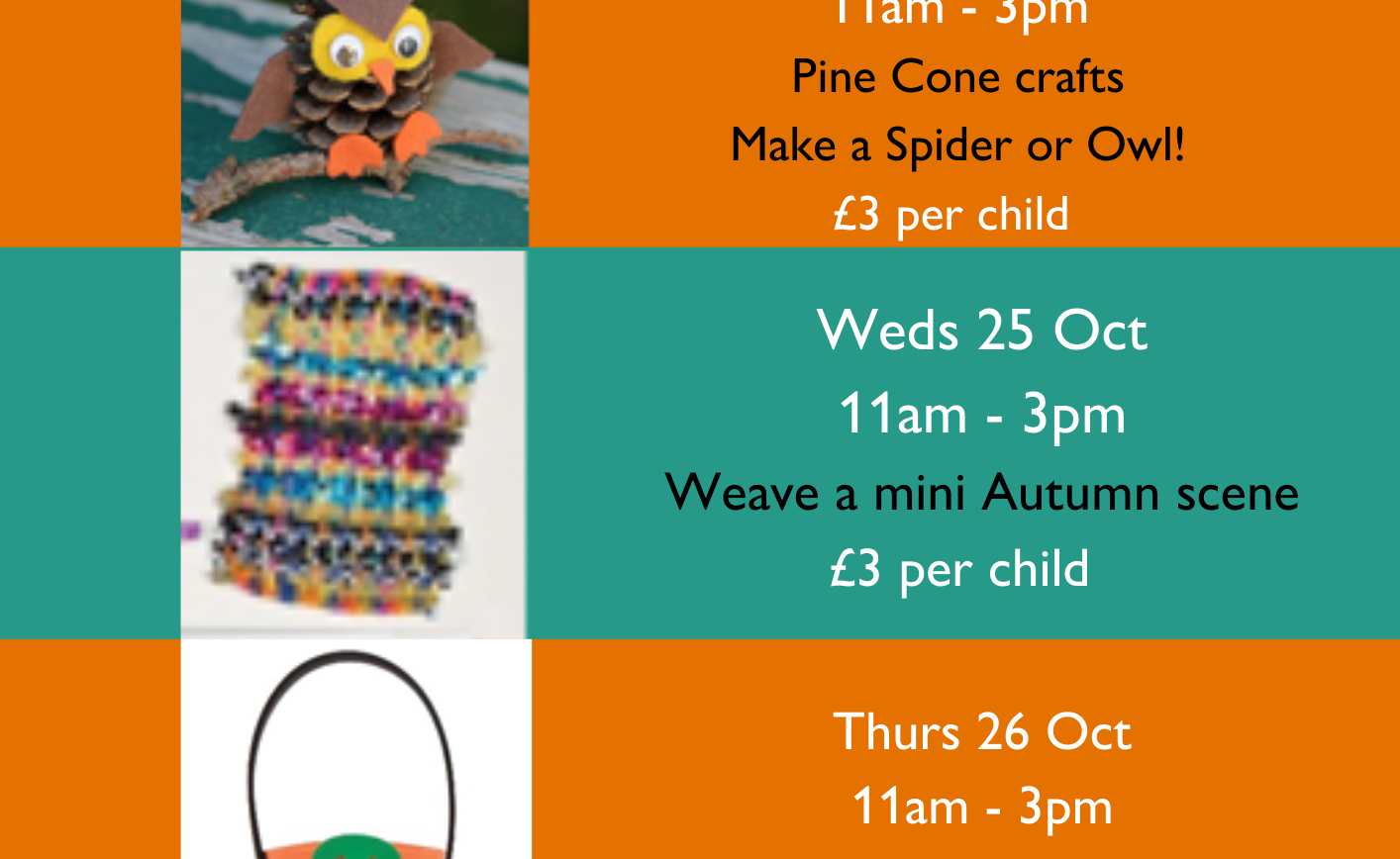 Autumn Half Term Craft Activities at Whitchurch Silk Mill