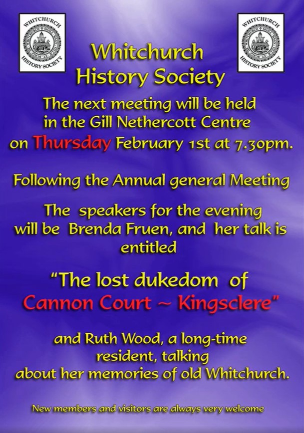 Whitchurch History Society – “The Lost Dukedom of Cannon Court – Kingsclere”