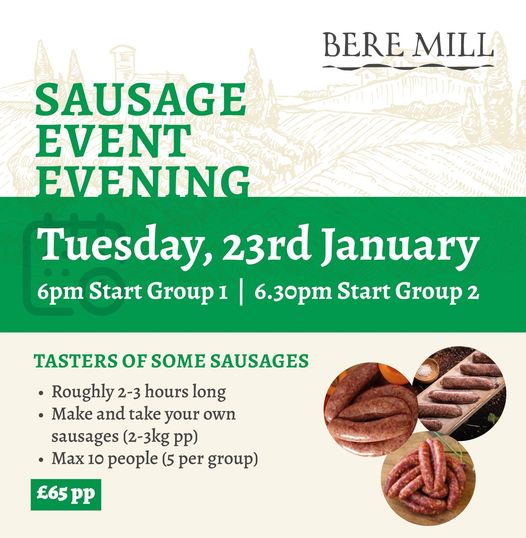 Bere Mill Sausage Event Evening