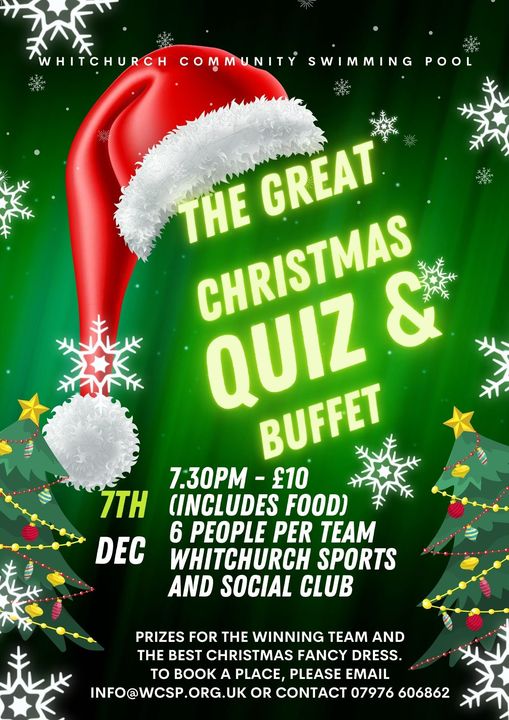 Christmas Quiz in Support of Whitchurch Community Swimming Pool