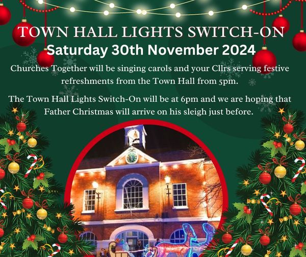 Town Hall Christmas Lights Switch On