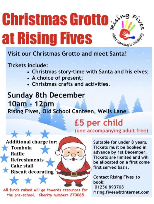 Christmas Grotto at Rising Fives