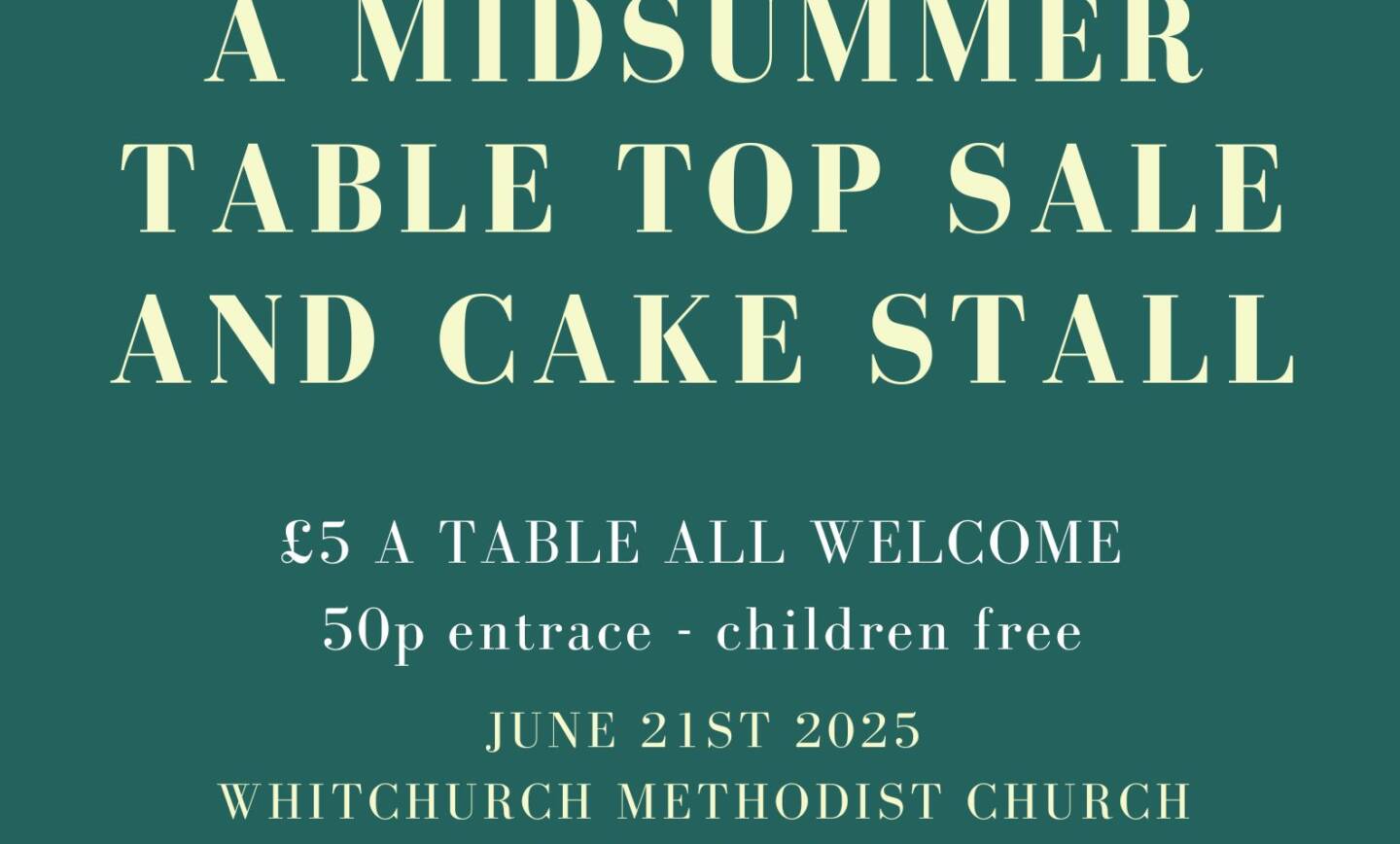 Midsummer Table Top Sale and Cake Sale