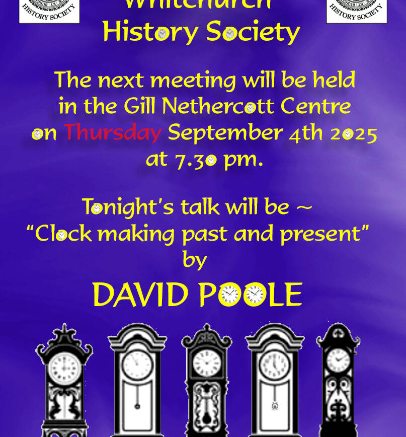 Whitchurch History Society – “Clock Making Past & Present”