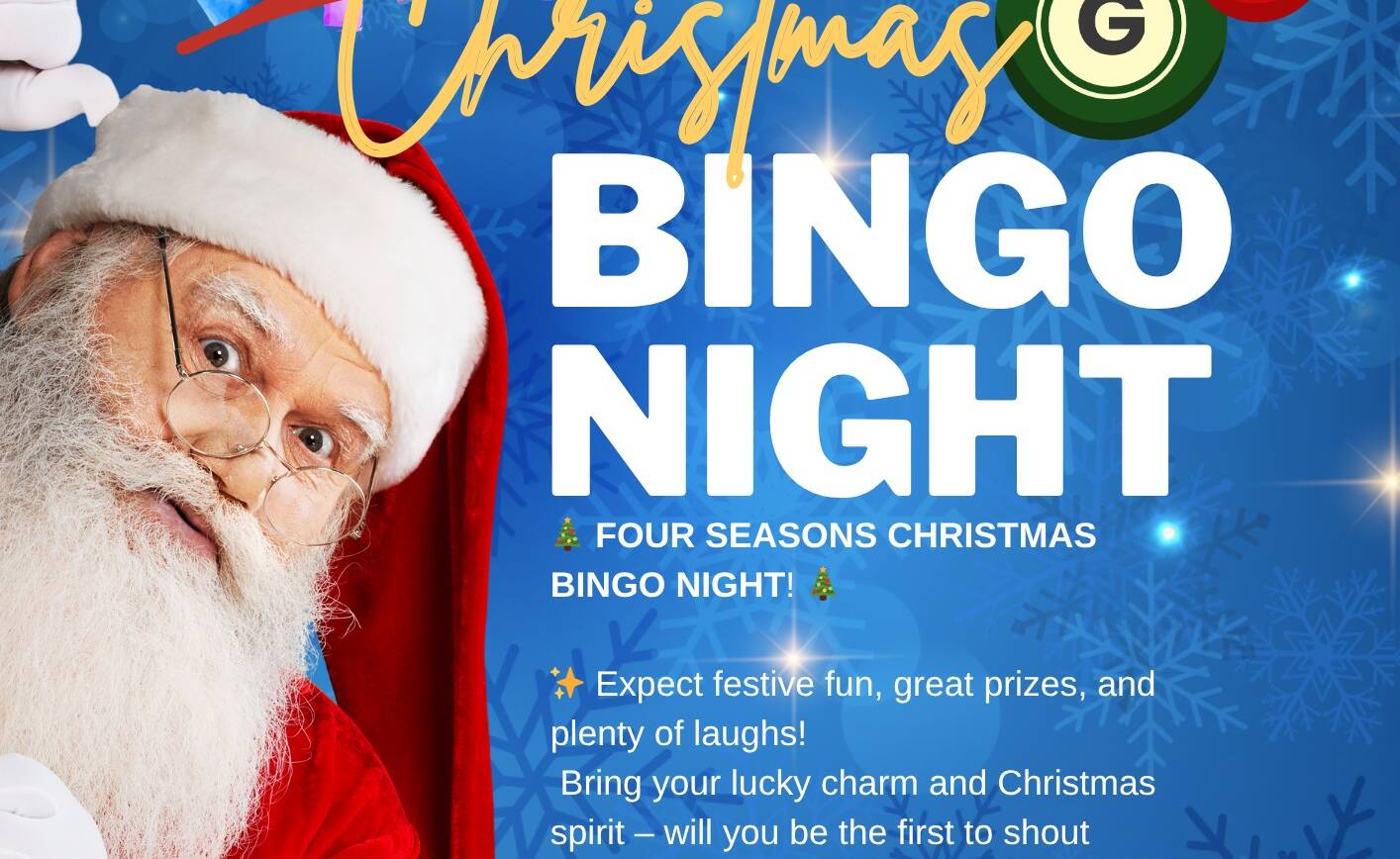 Christmas Bingo Night at the Sports & Social Club
